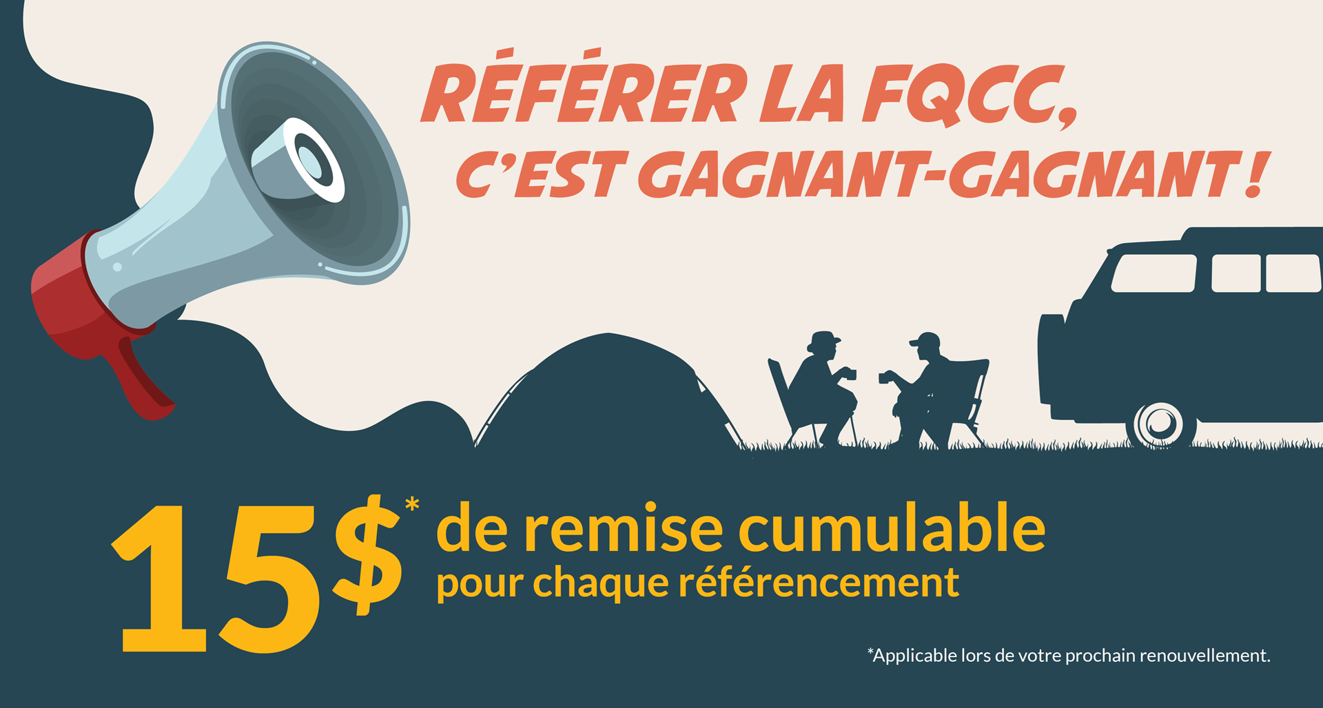 Référer la FQCC… C’est gagnant-gagnant - Camping Caravaning