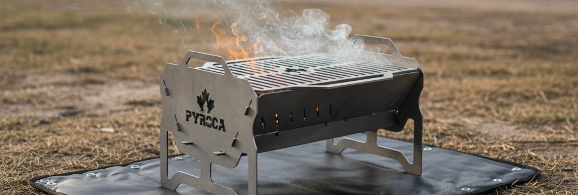 Bannière Le barbecue Nomade XL Inox et sa housse de transport 2 en 1