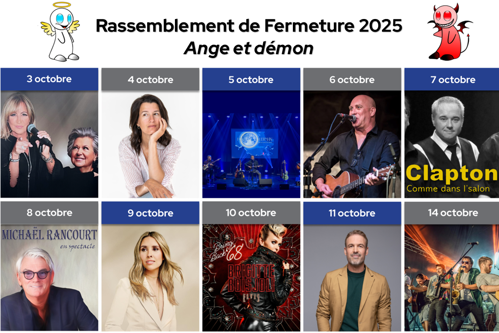 Rassemblement de Fermeture 2025: Ange et démon