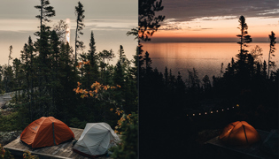 Nouveauté: des refuges et du camping avec vue sur le fleuve dans Charlevoix