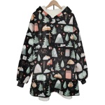 Couverture à capuche style poncho - FQCC Couverture à capuche style poncho - FQCC