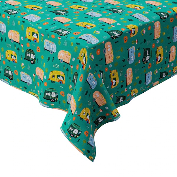 Nappe ''Côté jardin'' verte - FQCC Nappe ''Côté jardin'' verte - FQCC