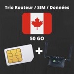 Forfait Trio InHand 50GO Canada – Routeur CR202 + Carte SIM - FQCC