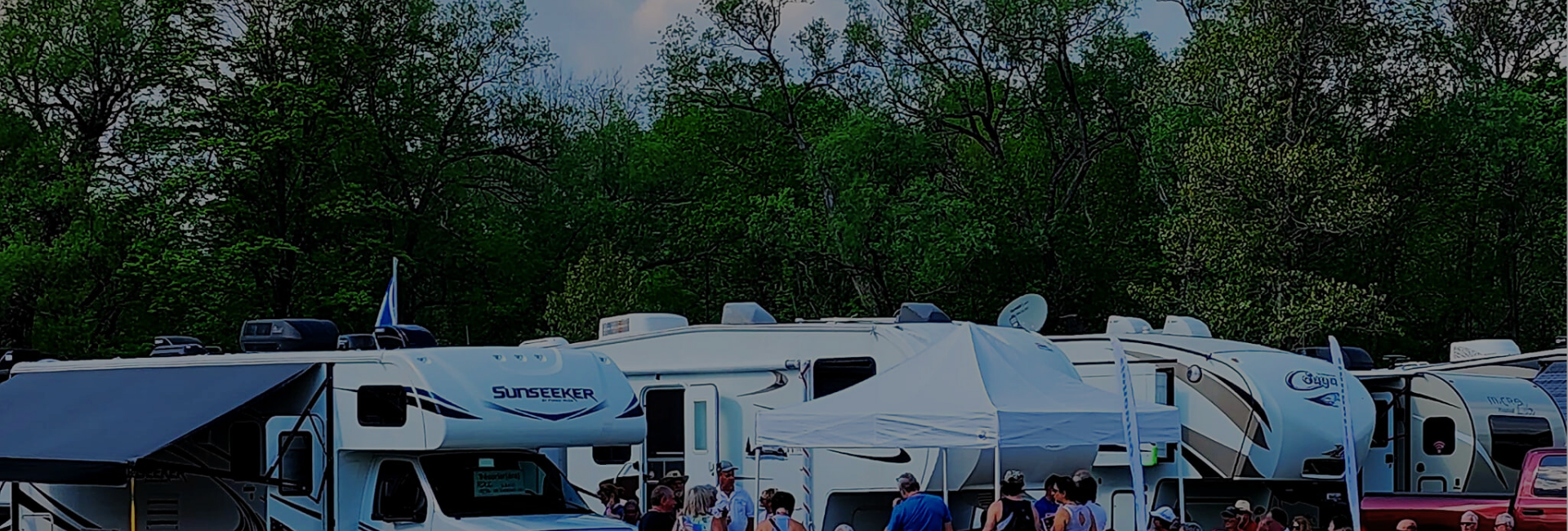 Bannière Camping en chiffres