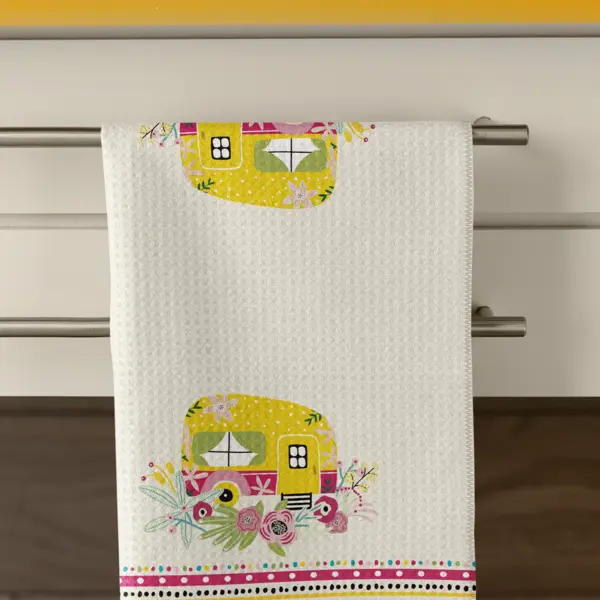 Ensemble de 2 linges à vaisselle microfibre - collection Un air d'été - FQCC