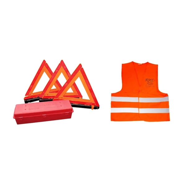 Duo triangles et veste de sécurité - FQCC Duo triangles et veste de sécurité - FQCC
