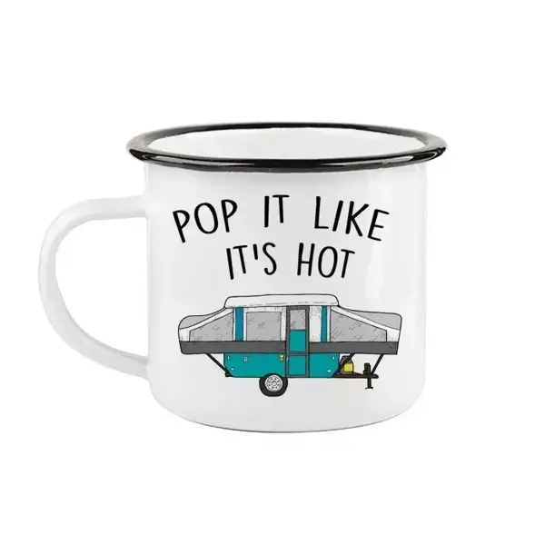 Tasse en émail ''Pop-it like it's hot'' - FQCC Tasse en émail ''Pop-it like it's hot'' - FQCC