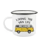 Tasse en émail ''Living the van life'' - FQCC Tasse en émail ''Living the van life'' - FQCC